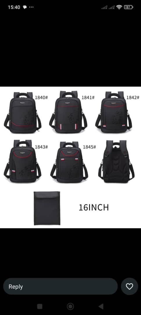 16 inches jeans bag